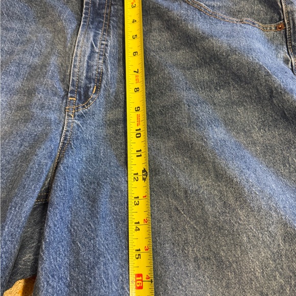 Old Navy Cropped Frayed Hem Denim Capris. Size 20, Sky high Wide Leg. 🫥 - Picture 10 of 11